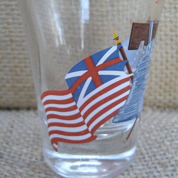 Vintage Valley Forge PA Liberty Bell & Flags Shot Glass - Picture 9 of 13